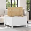 vidaXL Couchtisch HILL Weiß und Honigbraun 79,5 x 79,5 x 49 cm 42025041 Bild 4