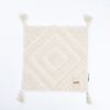 HOME DELUXE Getufteter Kissenbezug JARA Raute mit Pompoms - Creme Bild 3