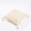 HOME DELUXE Getufteter Kissenbezug JARA Raute mit Pompoms - Creme Bild 4