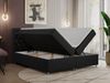 Boxspringbett Doppelbett Polsterbett Kunstlederbett mit Bettkasten - ROMA - 140x200cm - Schwarz Kunstleder - H3 Bild 2
