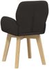 vidaXL Drehstuhl Esszimmer 2 pcs Bouclé Schwarz 54 x 58 x 87 cm 42034334 Bild 5
