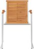 vidaXL Gartenstühle mit Kissen 2 Stk. Massivholz Akazie und Stahl 3061490 Bild 5