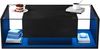Couchtisch mit 1 Schublade & LED, Glasplatte, Hochglanz Schwarz, 100×50×31 cm Bild 3