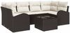 vidaXL Gartensofa-set Braun 55 x 55 x 37 cm Poly-Rattan 3345938 Bild 2