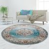 TeppichHome24 Teppich Teppich Orient Outdoor Vintage in blau creme, rechteckig Bild 3