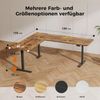 Höhenverstellbarer L-förmiger Schreibtisch 190 x 155 cm Elektrisch Braun Bild 2