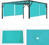Ersatzbezug für Dach Pergola Pavillon Baia 3x3m ~ türkis-blau Bild 1