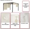 Ersatzbezug für Dach Pergola Pavillon Baia 3x3m ~ türkis-blau Bild 2