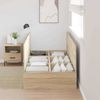 vidaXL Aufbewahrungsbettgestell Sonoma-Eiche 90 x 200 cm Holzwerkstoff 3335343 Bild 3
