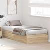 vidaXL Aufbewahrungsbettgestell Sonoma-Eiche 90 x 200 cm Holzwerkstoff 3335343 Bild 4