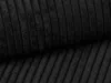 Vente-unique - AMELIA Pouf SamtStoff Schwarz - B 69 cm x H 42 cm x L 102 cm Bild 3