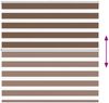 vidaXL Doppelrollo Braun 140x100 cm Stoffbreite 135,9 cm Polyester 4014321 Bild 5