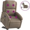 vidaXL Massagesessel mit Aufstehhilfe Elektrisch Cappuccino Kunstleder 3204253 Bild 2