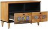 vidaXL TV-Schränk mit Regal Natur 70 x 33 x 46 cm Massivholz Mango 4018261 Bild 2