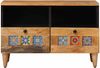 vidaXL TV-Schränk mit Regal Natur 70 x 33 x 46 cm Massivholz Mango 4018261 Bild 3