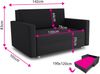 Schlafsofa Pura Maxi mit Bettkasten - Polstersofa mit Schlaffunktion, Sofa, Bettsofa, Wohnlandschaft (Grau (Suedine 06)) Bild 5