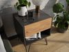 2er Set Nachttisch Dion 40cm SoftClose stehend Grafit & Eiche Front : Oak Gold / Grafit Bild 3