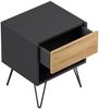 2er Set Nachttisch Dion 40cm SoftClose stehend Grafit & Eiche Front : Oak Gold / Grafit Bild 4