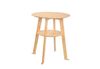 kamelshopping Beistelltisch Beistelltisch aus Bambus-Holz mit Qi Ladestation für Handys, max 10 Watt ohne Netzteil, rund oder eckig, ca. 48 cm hoch Bild 2