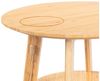 kamelshopping Beistelltisch Beistelltisch aus Bambus-Holz mit Qi Ladestation für Handys, max 10 Watt ohne Netzteil, rund oder eckig, ca. 48 cm hoch Bild 4