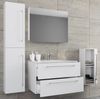 VCM Badmöbel Waschtisch Badinos 914172 Weiß H. 152 x B. 146 x T. 46 cm Bild 2