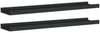 vidaXL Bilderleisten 2 Stk. Schwarz 60x9x3 cm MDF 323932 Bild 2