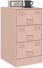 vidaXL Nachttisch Rosa 34,5x39x62 cm Stahl 841777 Bild 4