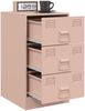 vidaXL Nachttisch Rosa 34,5x39x62 cm Stahl 841777 Bild 5