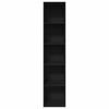 vidaXL Bücherregal Schwarz 40x30x189 cm Holzwerkstoff 857886 Bild 4