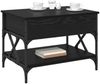 vidaXL Couchtisch Schwarz Eichen-Optik 70x50x50cm Holzwerkstoff 883040 Bild 3