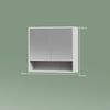 Livinity® Badezimmerspiegelschrank ATERNO, Weiß, 70 x 65 cm mit 2 Türen (1-St) Bild 2