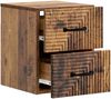 vidaXL Wandmontierter Nachttisch Altholz 34,5 x 33 x 40 cm 898651 Bild 3