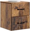vidaXL Wandmontierter Nachttisch Altholz 34,5 x 33 x 40 cm 898651 Bild 2