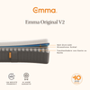 Emma 'Original v2' Taschenfederkern-Matratze, 200x200 cm, 85 % Polyester / 15 % Polypropylen, Weiß Bild 4