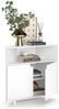 Eckschrank Inaro Weiß 79 x 76 cm mit 3 Fächern Vicco Bild 5