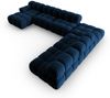 Micadoni Modulares Panorama Ecksofa Bellis 7-Sitzer Rechts Samt Bluvel Königsblau Bild 3