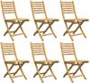 vidaXL Gartenstühle 6 Stk. Klappbar 43x54x88 cm Bambus 3278518 Bild 4