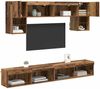 vidaXL TV Wand Einheiten mit LED 6 pcs Altholz Holzwerkstoff 3402962 Bild 3