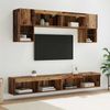 vidaXL TV Wand Einheiten mit LED 6 pcs Altholz Holzwerkstoff 3402962 Bild 1