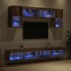 vidaXL TV Wand Einheiten mit LED 6 pcs Altholz Holzwerkstoff 3402962 Bild 5