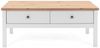 Couchtisch Vestland weiß und Eiche 110 x 55 cm Bild 2