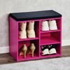Kesper | Schuhschrank mit Sitzkissen, Material: Faserplatte, Maße: B51,5 x H48 cm x L29,5 cm, Farbe: Pink, Schwarz |15964 Bild 2