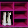 Kesper | Schuhschrank mit Sitzkissen, Material: Faserplatte, Maße: B51,5 x H48 cm x L29,5 cm, Farbe: Pink, Schwarz |15964 Bild 4