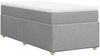 vidaXL Boxspringbett mit Matratze Hellgrau 80x200 cm Stoff 3285331 Bild 2