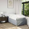 vidaXL Boxspringbett mit Matratze Hellgrau 80x200 cm Stoff 3285331 Bild 3