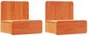 vidaXL Nachttisch 2 pcs Wachsbraun 44 x 32,5 x 40 cm Massivholz Kiefer 873492 Bild 2