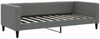 vidaXL Tagesbett Ausziehbar mit Schubladen Dunkelgrau 90x190 cm Stoff 3196643 Bild 4