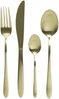 Besteck Set BRIT - Edelstahl - 16-teilig - je 4x Messer, Gabel, Löffel, Teelöffel - gold Bild 4