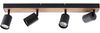 Brilliant AG Leuchten G93071-76 Jello Wood LED Spotbalken 4-flammig schwarz holz Bild 5