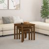 Couchtische, Sofatische 3 Stk. Honigbraun Massivholz Kiefer Bild 3